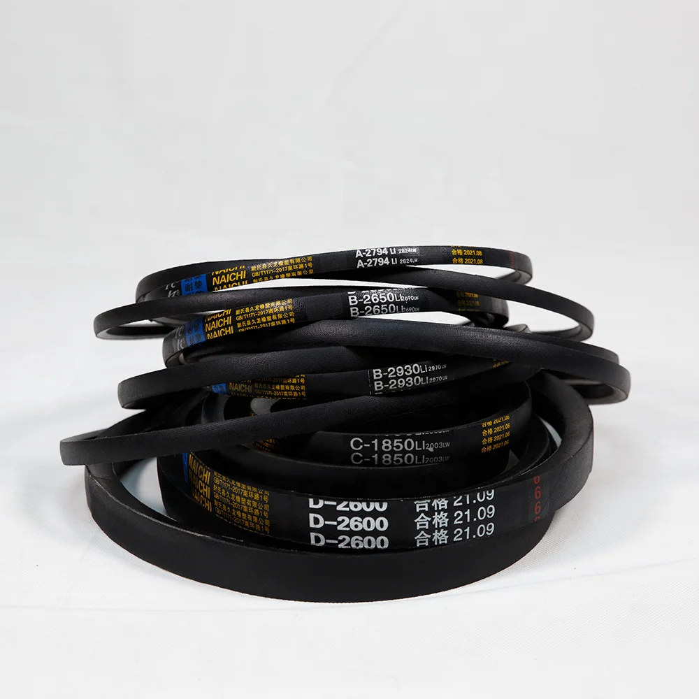 Classical rubber banded v-belt wrapped High Quality Rubber Wrapped V-Belt A B Type For