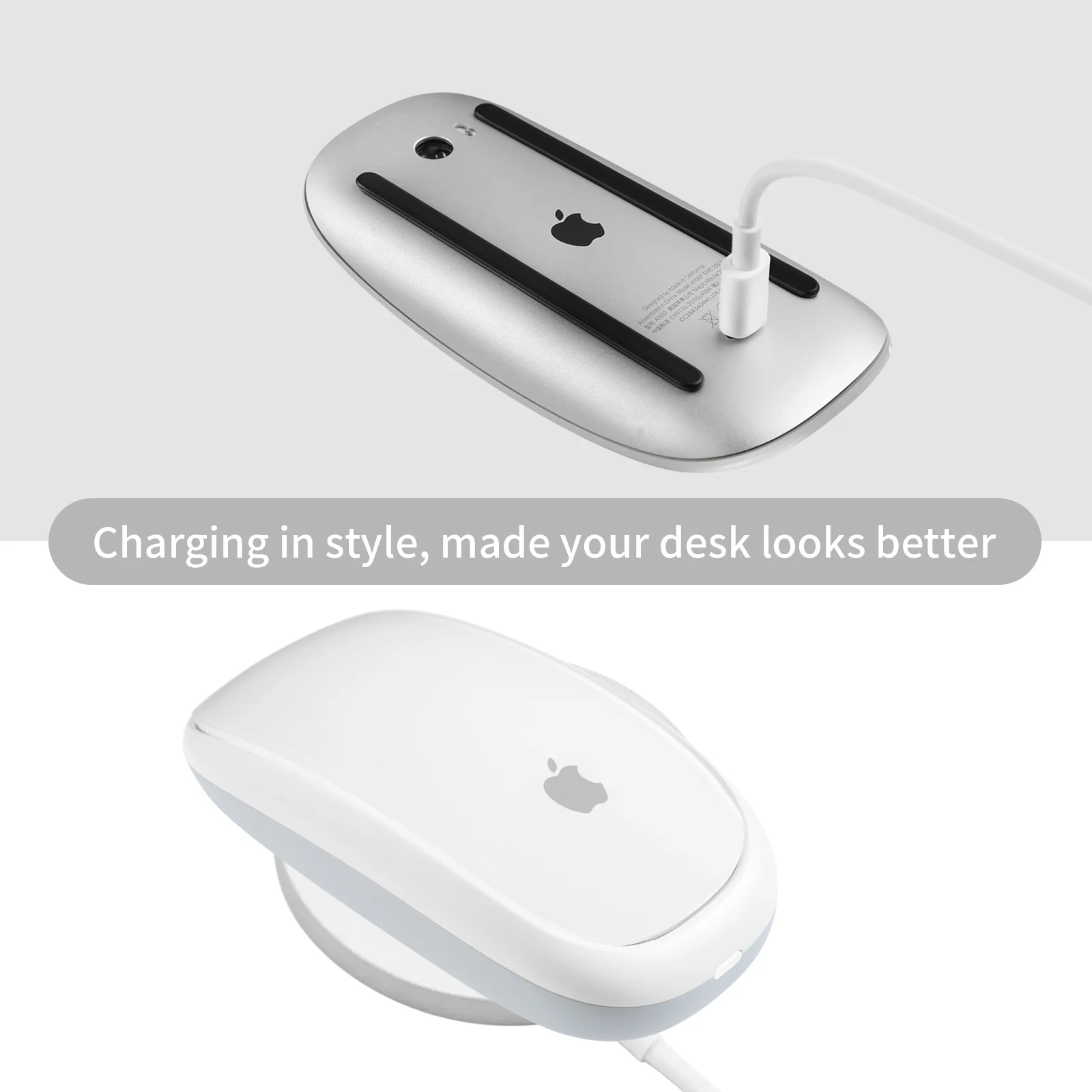 Ergonomic Charging Base for Magic Mouse 2 Generation Increased Comfort and Control Supports Wireless Charging