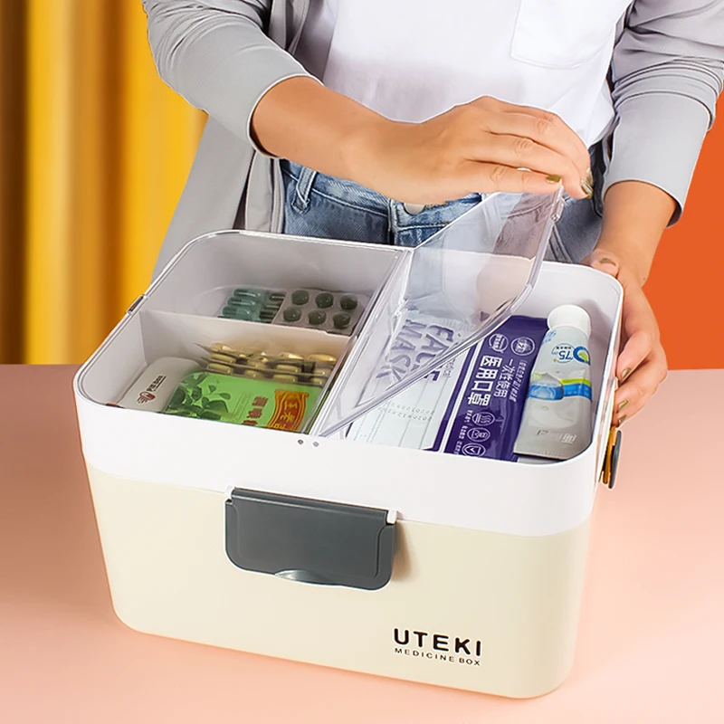 Medical Case Plastic Medical Kit Box Use Plastic Wholesale Manufkidsrer Supply Hot Selling Portable Home Storage Boxes & Bins