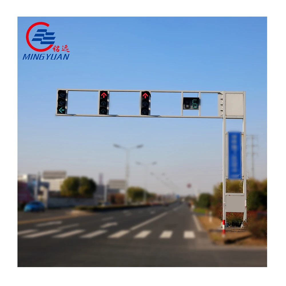 factory supply solar led highway traffic signal street light signs pole manufacturer