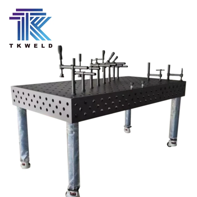 2D 3D Cast Iron Nitrided Steel Nitriding Welding Table with Fixtures and Accessories