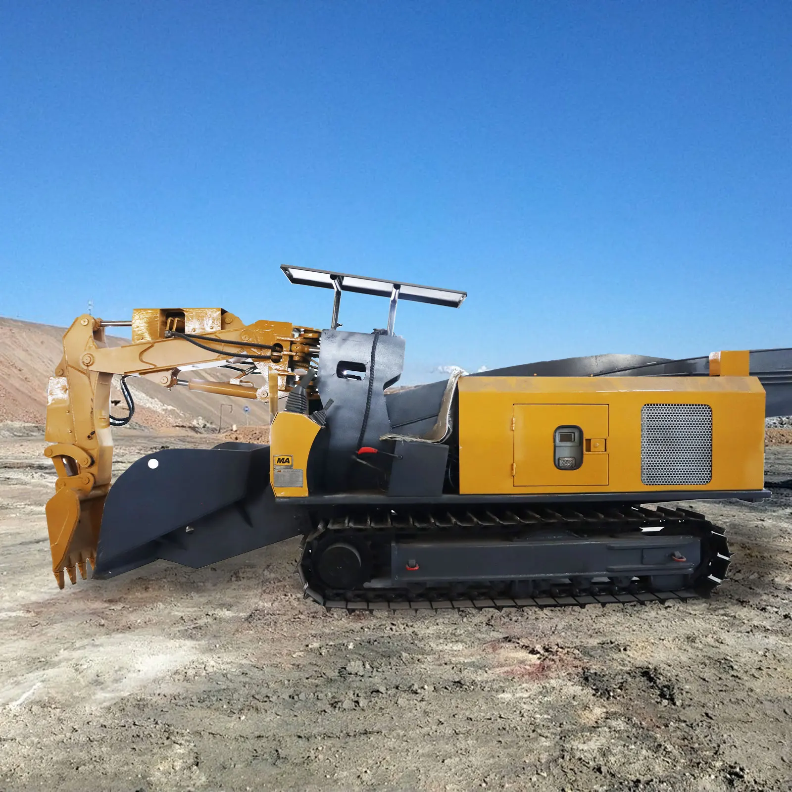The  electric full hydraulic control system and production device of tunnel machine Haggloader continuous loader