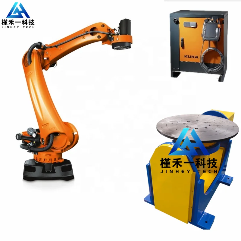 Kuka Robot KR16 Welding Robot With Positioner and Welder For Stainless Iron Steel Welding Art Works Manufacturing Plant