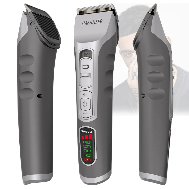 SMEHNSER Cortapelos Maquina De Cortar Pelo Inalambrica Cortadora Barba Electric Recortador Kits con LED Pantalla