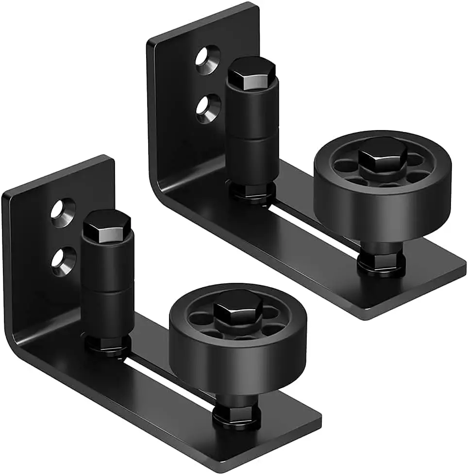 Sliding Barn Guide Adjustable Wall Mounted Hardware Flush Bottom Flat Stat Roller Option Sliding Door Floor Guides Door Stopper