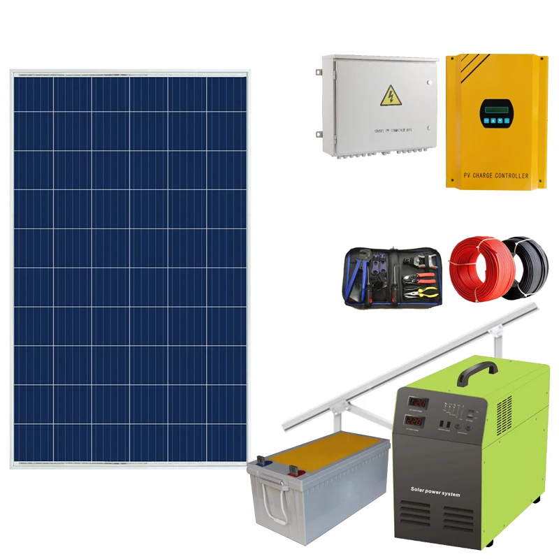
8000w China Solar Power Generation dc ac System 5kw complete solar kit// 