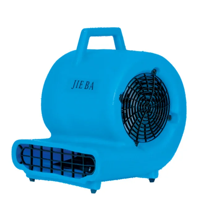 Floor dryer blower with handle and wheels, used in hotels and various damp places