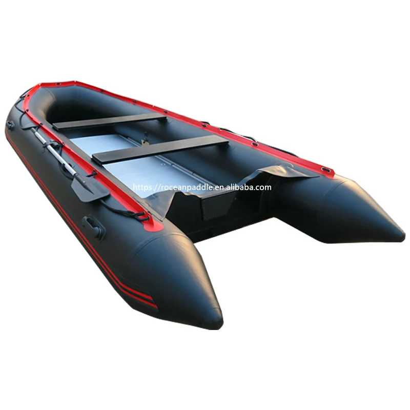 Manufacturer Ocean Water inflatable rubber boat hypalon pvc rowing boat 6m for sale
