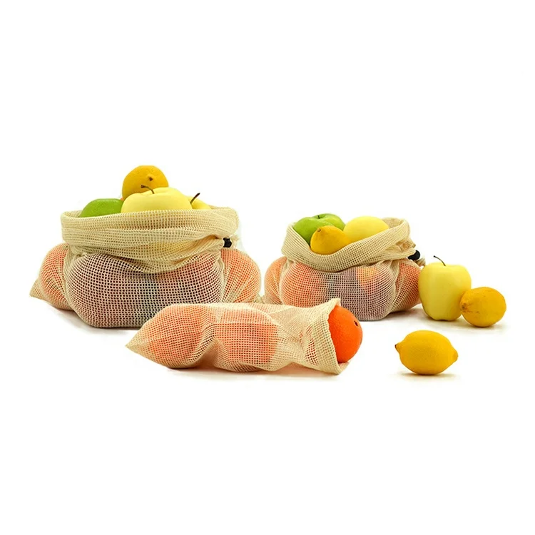 2020 mesh cotton bag fruit and vegetable mesh bag