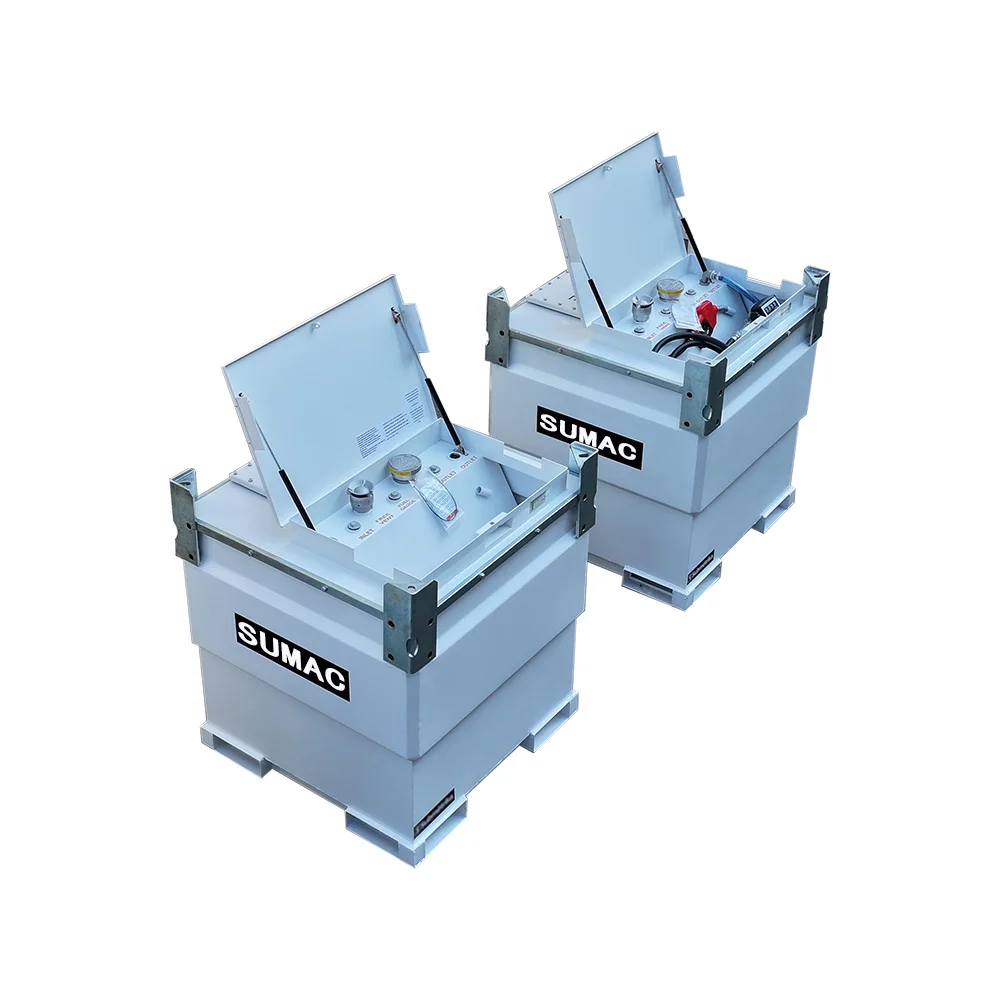 Sumac 552 gallon 1016 gallon portable fuel cube transfer storage ibc tank mobile carbon steel gasoline diesel tank sale for USA