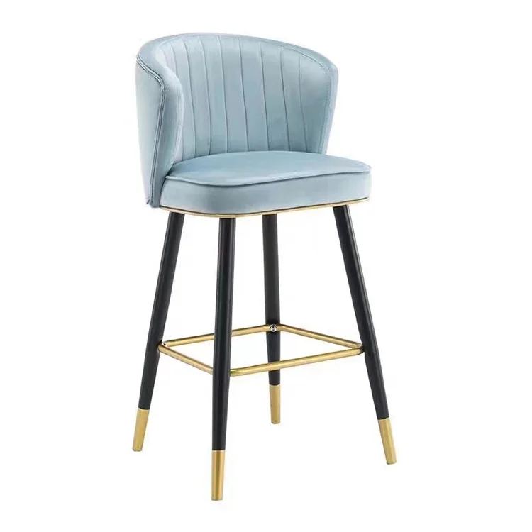 Commercial industrial restaurant modern stainless steel high chair dining barstool