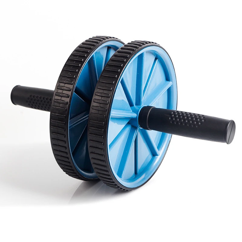 Double roller fitness equipment ABS Abdominal wheel Double handle thruster Abdominal roller