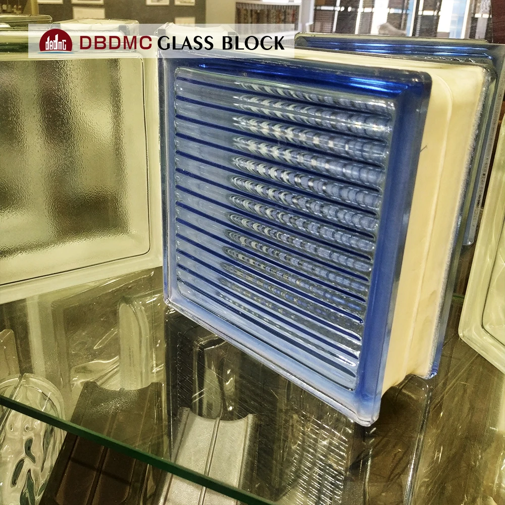 Multicolor transparent new design hollow glass block solid glass bricks