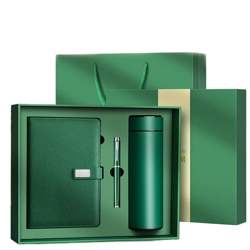 Customized Luxury Executive Gift Set for Business Includes Luxury Vacuum Cup and Notebook for Corporate Promotions
