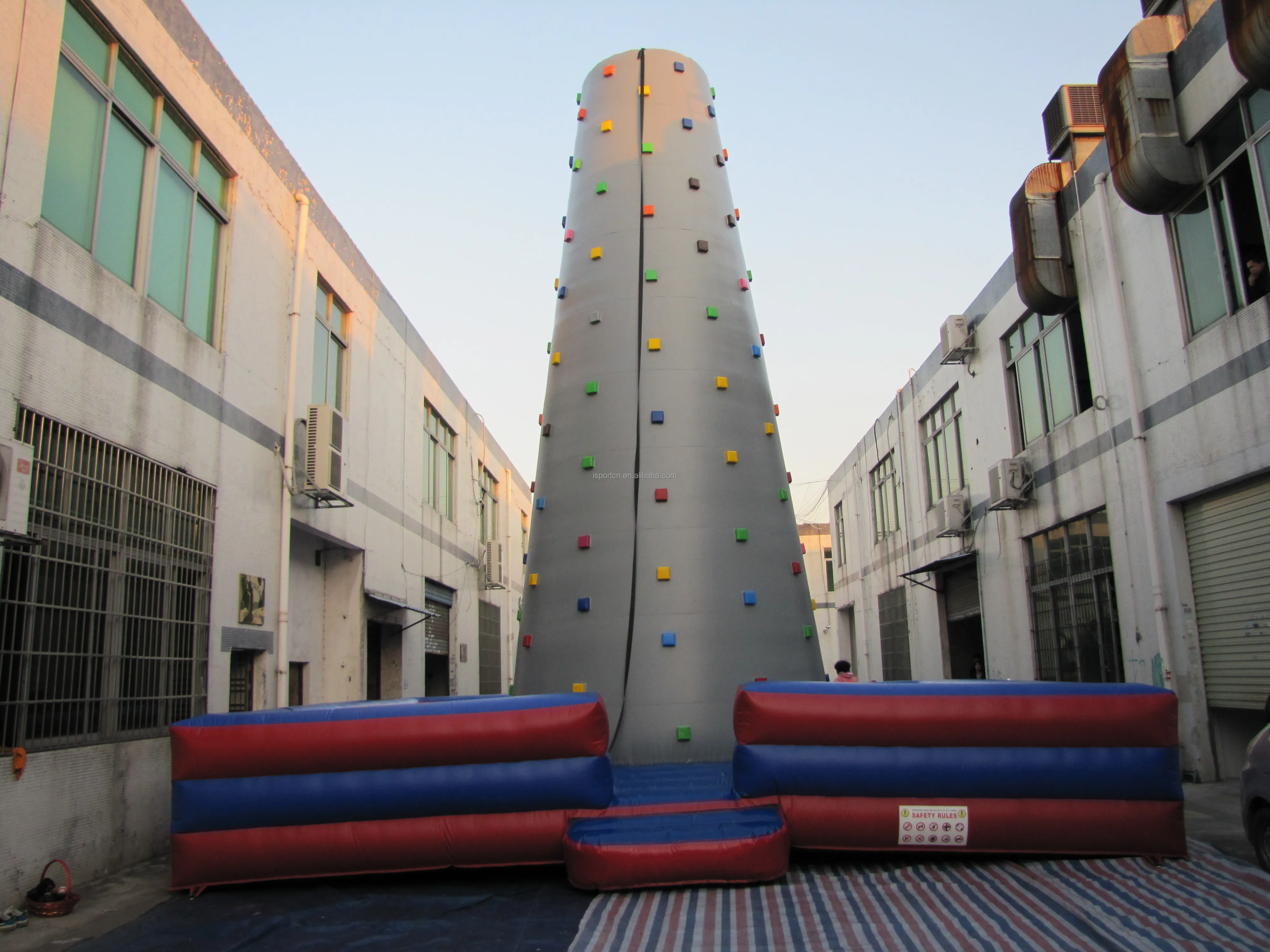 Commercial Giant Inflatable Challenge Rock Climbing Wall Games for Kids