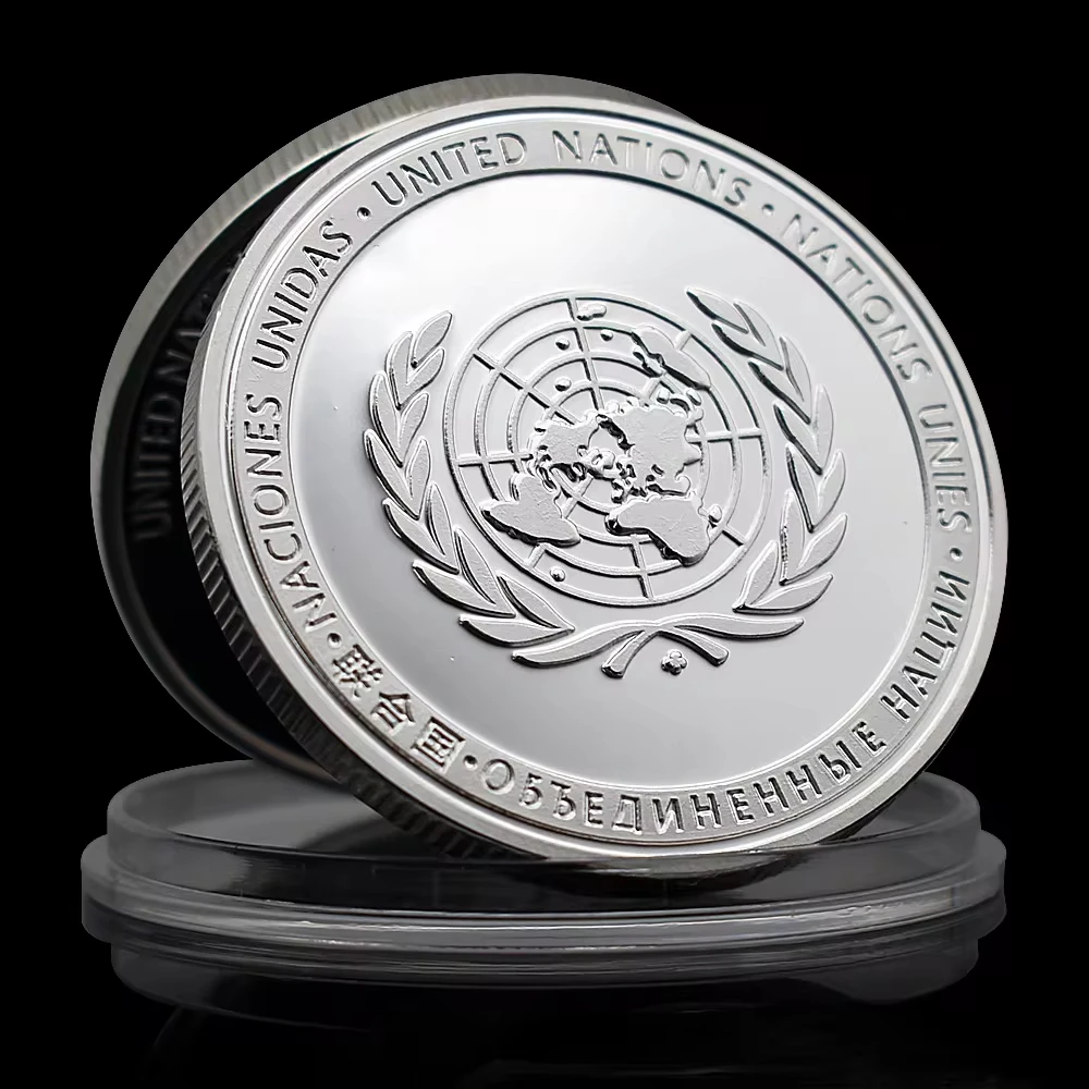 Custom Metal Special Coins Souvenir World Peace Silver Copper Blank Coins For Laser Engraving