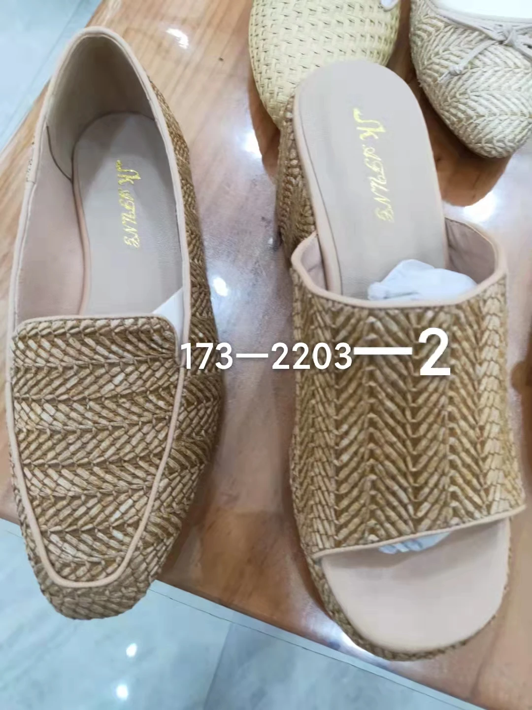 New braided belt summer sandals wire lace sandals shoe upper material for accessories manufacturers direct sales