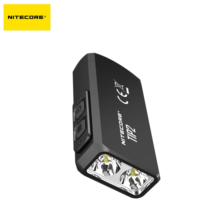 Перезаряжаемый двухъядерный Магнитный фонарик NITECORE TIP2 с USB и брелоком 720 люмен миниатюрный для походов повседневного