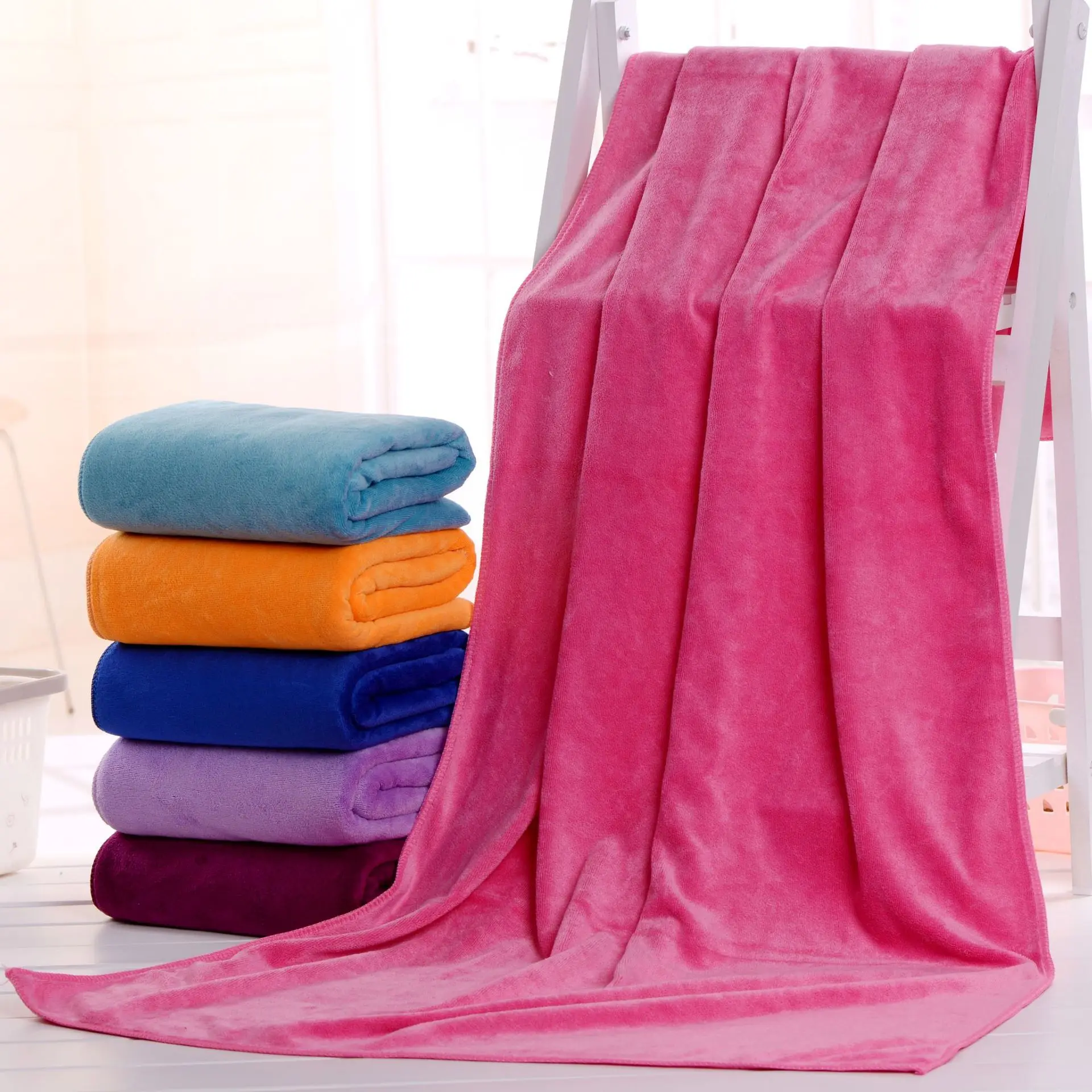 Microfiber Towels Bath Wholesale Breathable Fast Drying Large Size 70x140cm