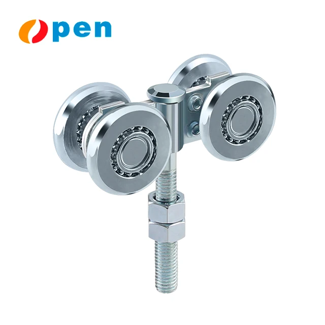 Factory Price Newest Hanging Trolley for Sliding Track Roller, Barn Door Rail Trolley Wheel with Bearing