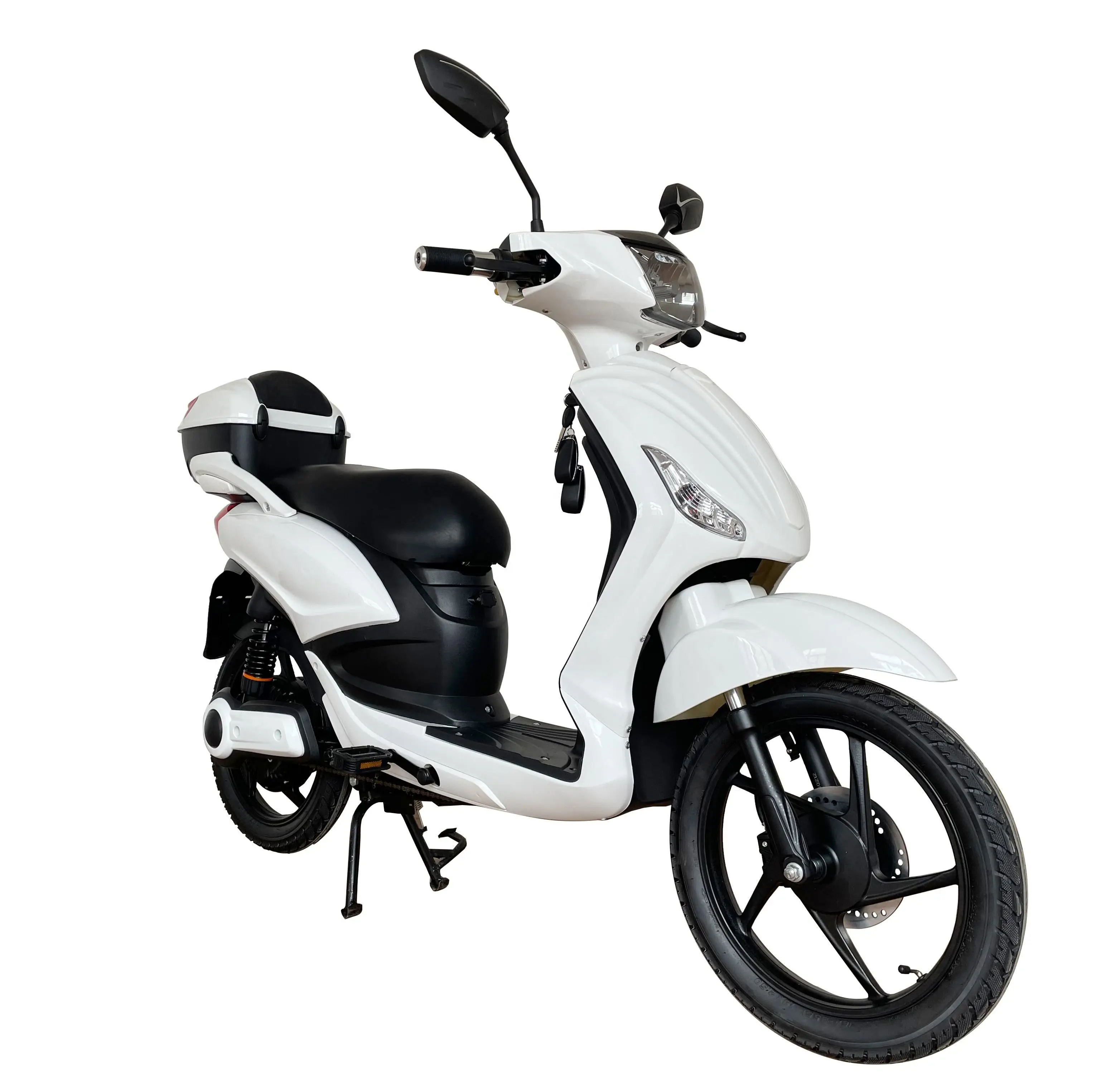 18-Inch Pedal Assist Electric Moped Scooter Adults 48V 500W 800W Music Player  EEC COC Certificated 80km Range Per Charge