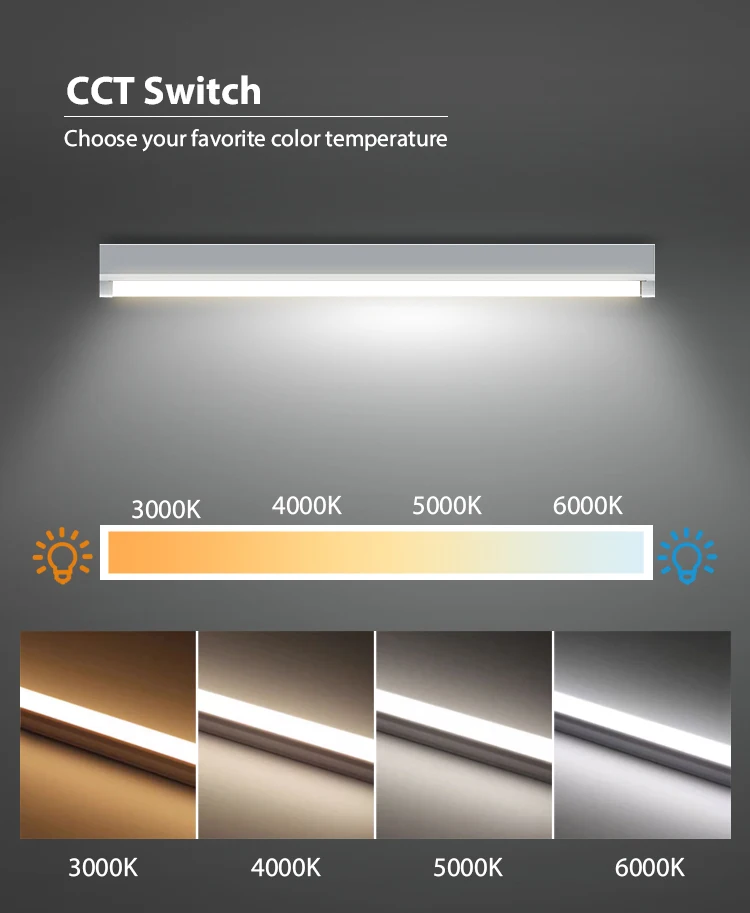 Toppo easy installation T5 T8 fluorescent fitting linkable led linear light industrial 4 ft linear batten lights with emergency