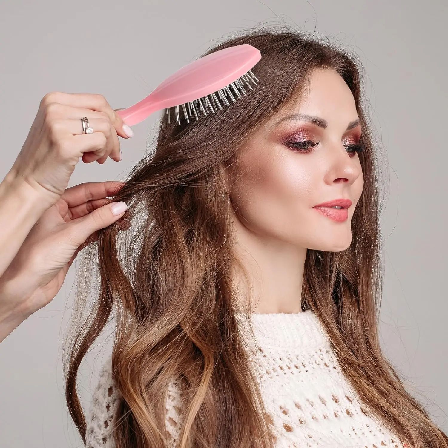 Wholesale promotion factory metal Hair Brush Extension Brushes Wigs And Human Hair Stainless Steel Pin Wire Airbag Brush