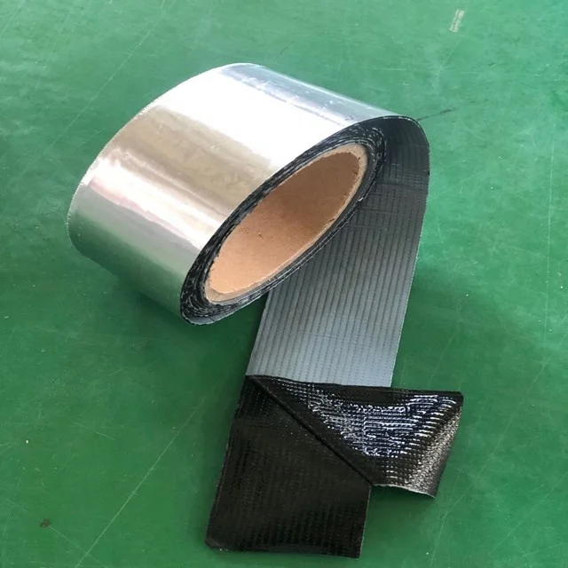 
self adhesive bitumen waterproof membrane 2.5M aluminum foil roofing tape 