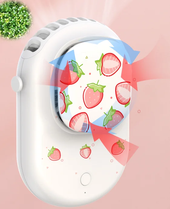 2023 Hands-free Mini Portable USB Rechargeable Outdoor Sports Lazy Hanging Neck Band Portable Fan