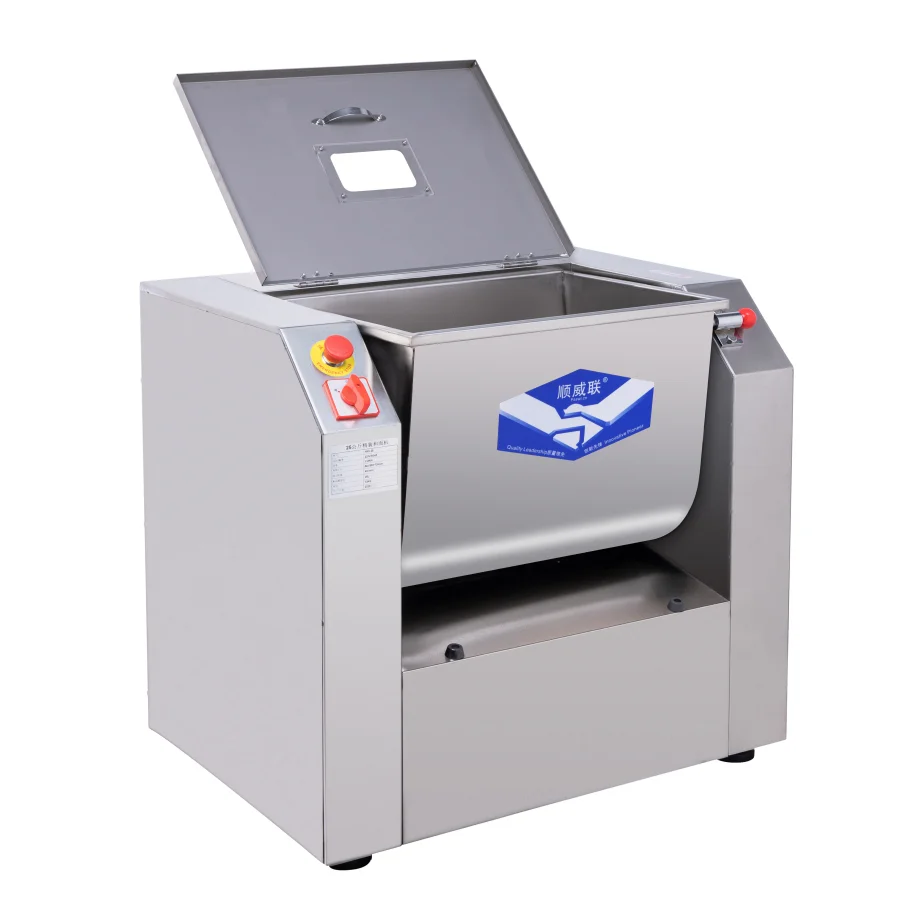 15KG 25KG 50KG 100KG Modern design lowest price pizza dough mixer spiral mixer  horizontal dough mixer