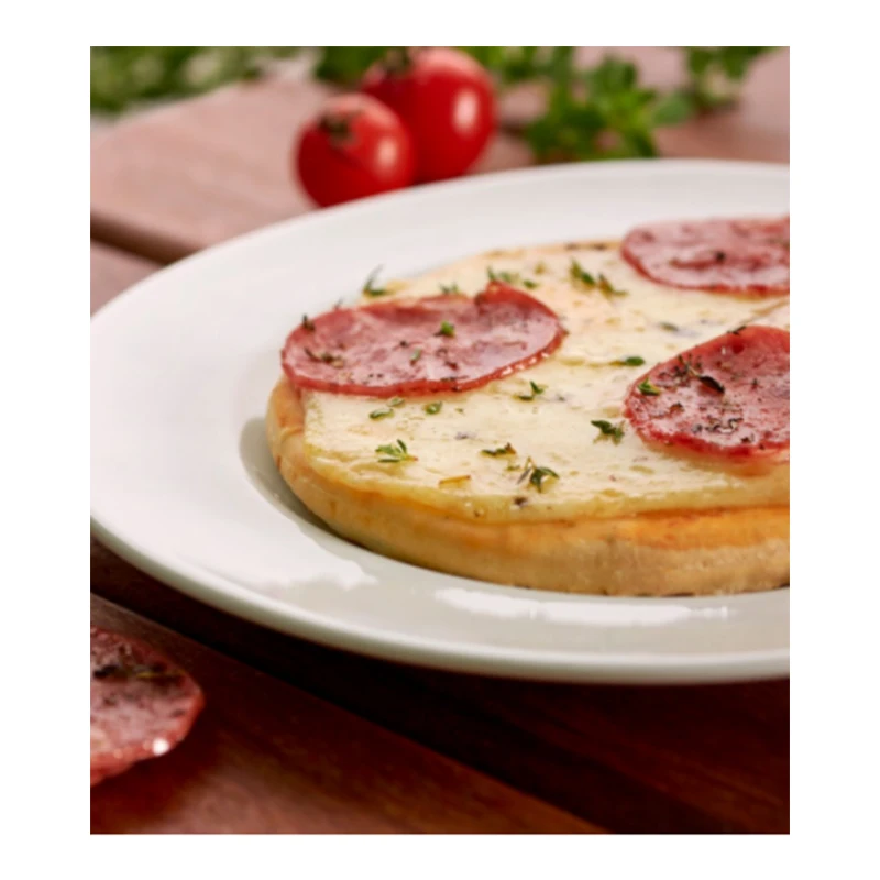
hot selling Mini pizza with generous pepperoni filling and crunchy texture 