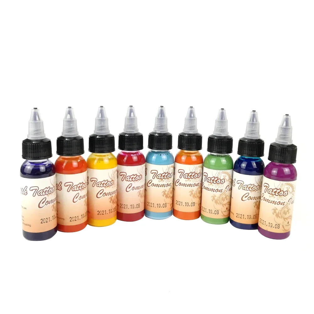 Face Paint Durable Temporary Alcohol-Based Airbrush Tattoo & Henna Ink Set for Body Art