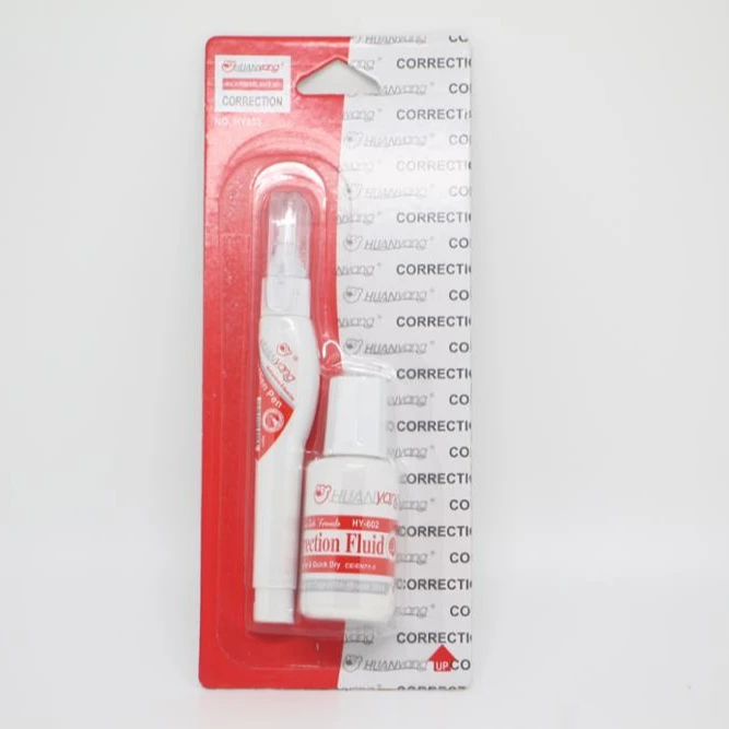 Huanyang quick-drying nice price 30ml soft brush tip correction liquid pen