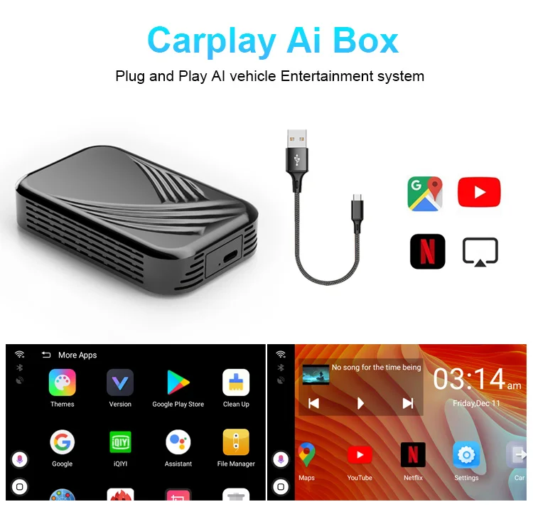 Лидер продаж Carplay dongle-Carplay Ai Box USB подключи и играй установите приложение как