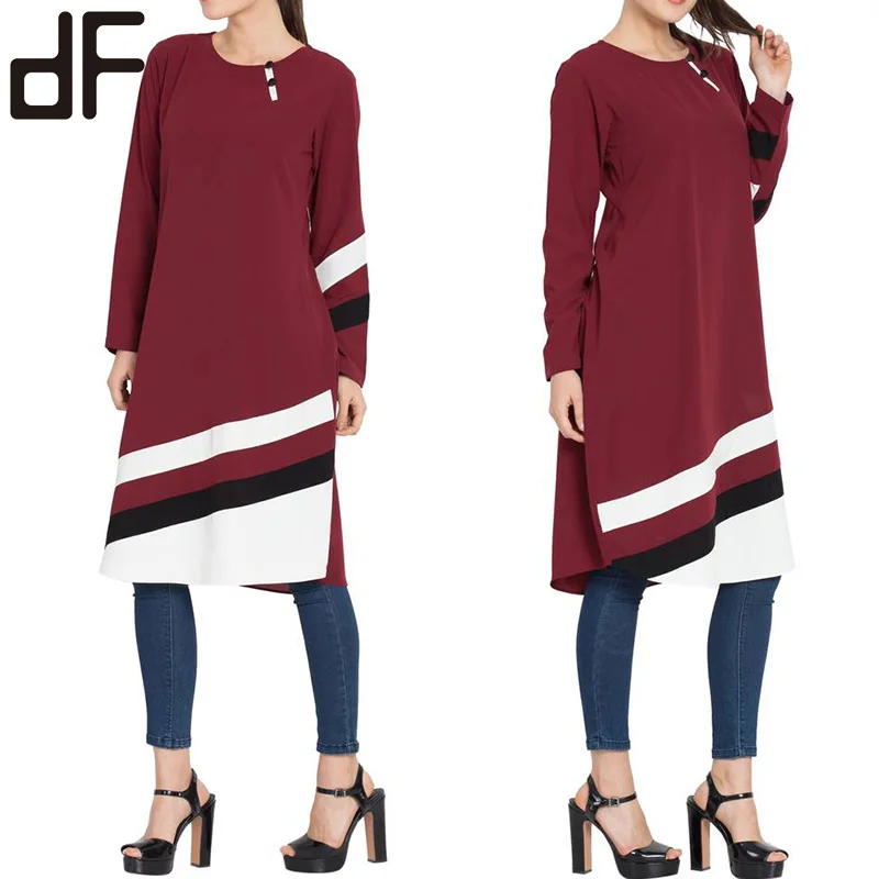 Middle East Region Islamic Clothing Women Gender And Muslim Blouses & Tops Product Type Kaftan Muslim Tunics Tops