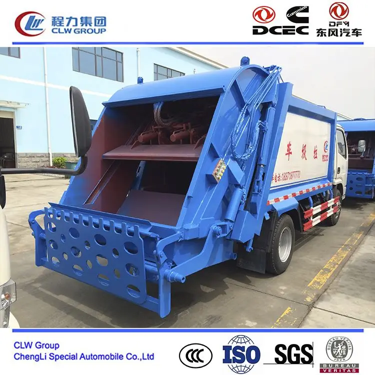 dongfeng 6 ton compressure garbage truck