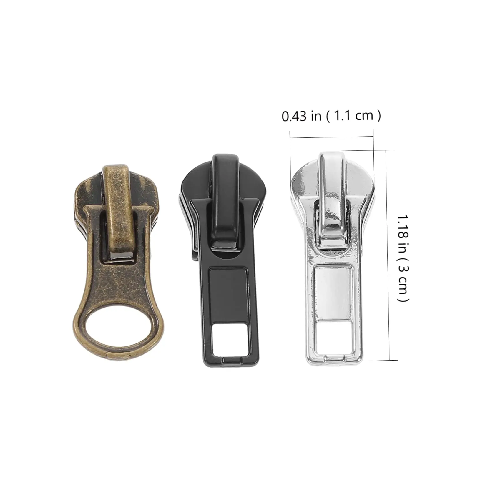 Garment Accessories Make Custom Zipper and Zippers Puller Head 3# 5# Zip Pull Custom Logo Zipper Puller and Sliders for Bags