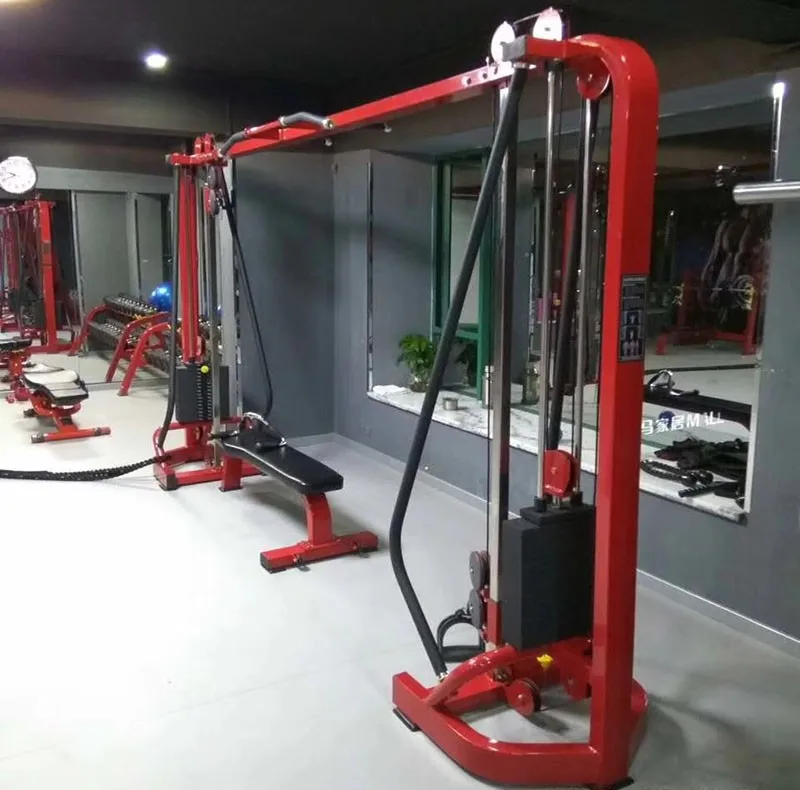 gym crossover cable machine weight stacks pull up bar cable machine for strength training