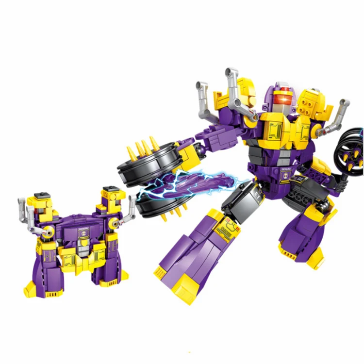 446+ Gemini Fighting Brick Set DIY  2in1 Building Block Robot Assembled Toys For Paling