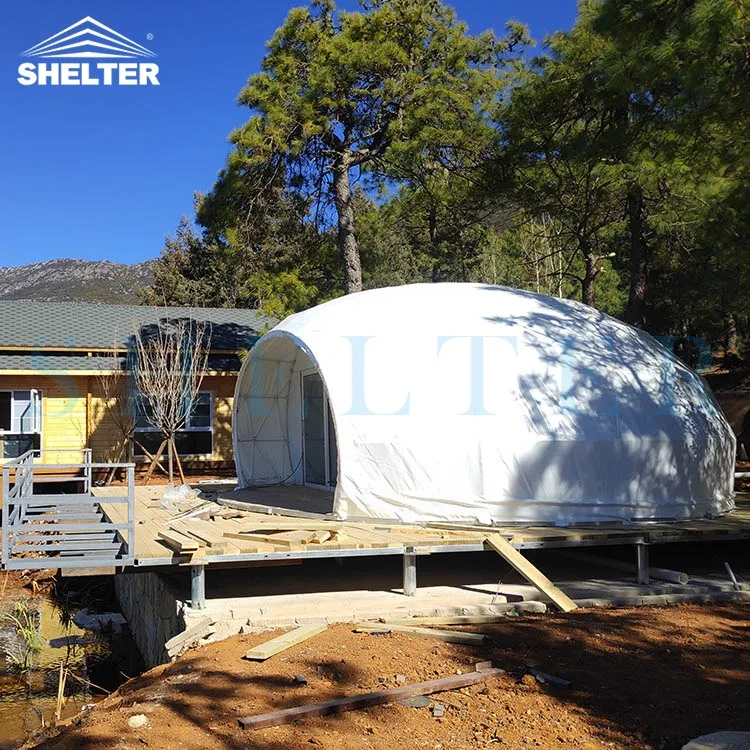 Luxury Glamping Tent Dew Shape Dome Tent for Resort