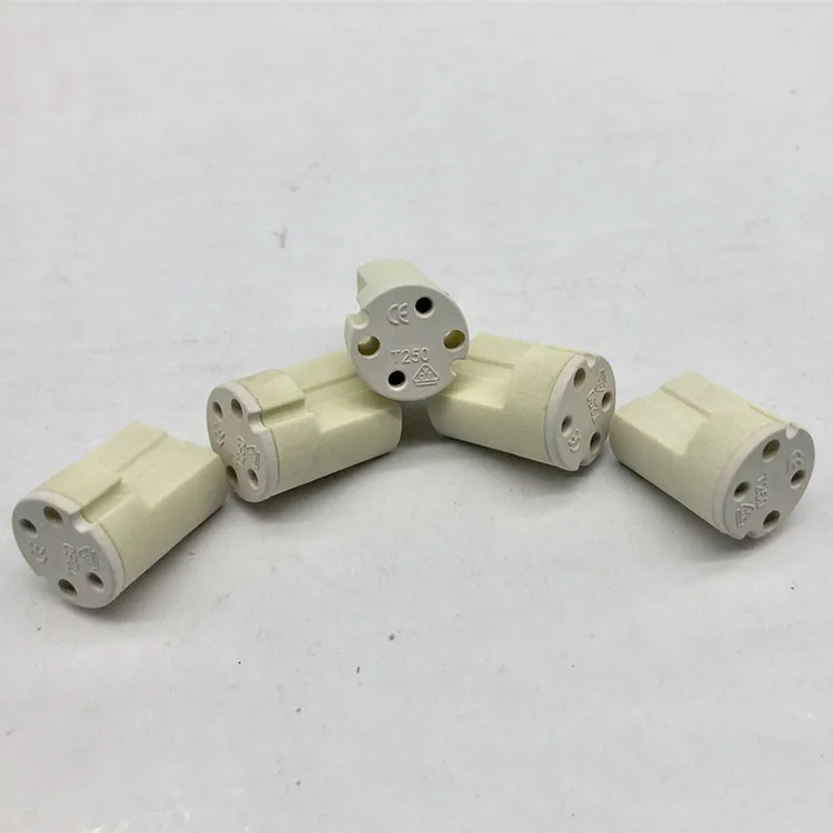 Supply G9 ceramic lamp holder and lamp holder can be connected with optional wire lengths