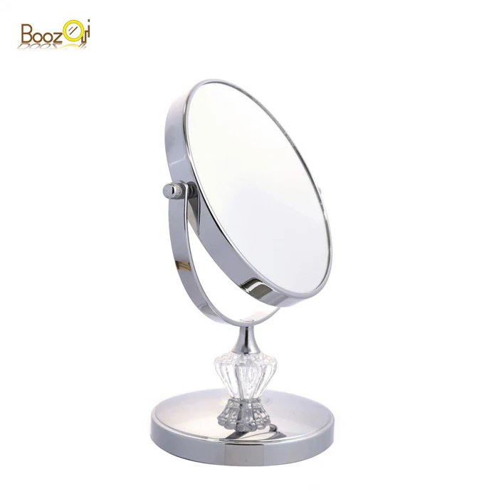 GuangDong beauty compact mirror Tabletop hollywood Double side Makeup Mirror with 1X 2X 5X 8X 10X Magnification