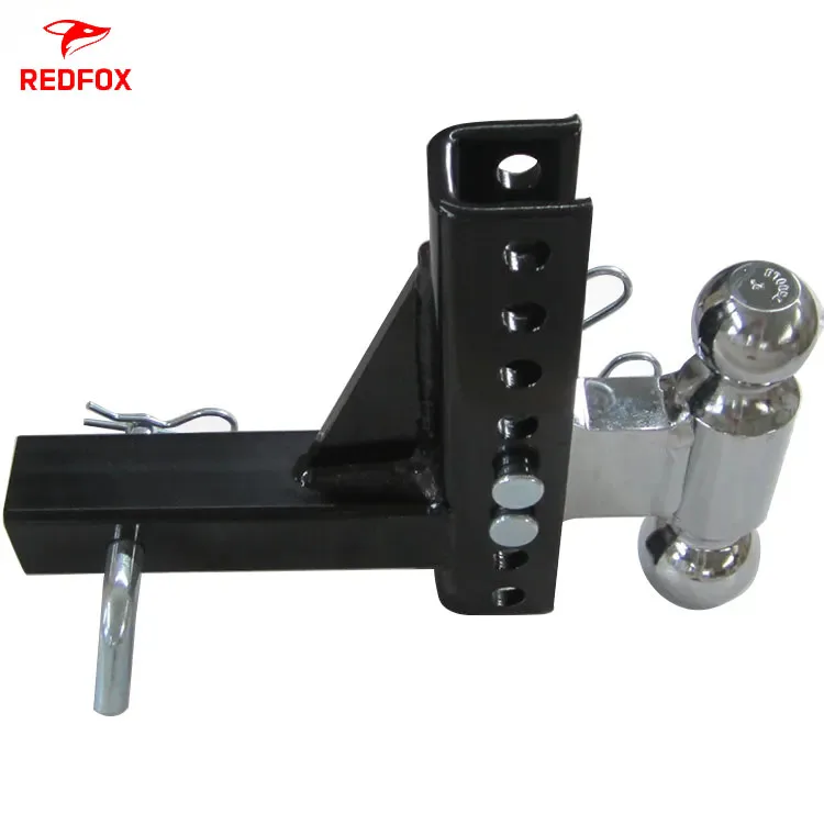 China Making Hitch ball 50mm giant novelty trailer adjustable steel double ball towing mount