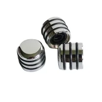Precision CNC machining service custom guitar parts Chrome Metal Dome Guitar Knobs with 6mm split shaft dome guitar knobs