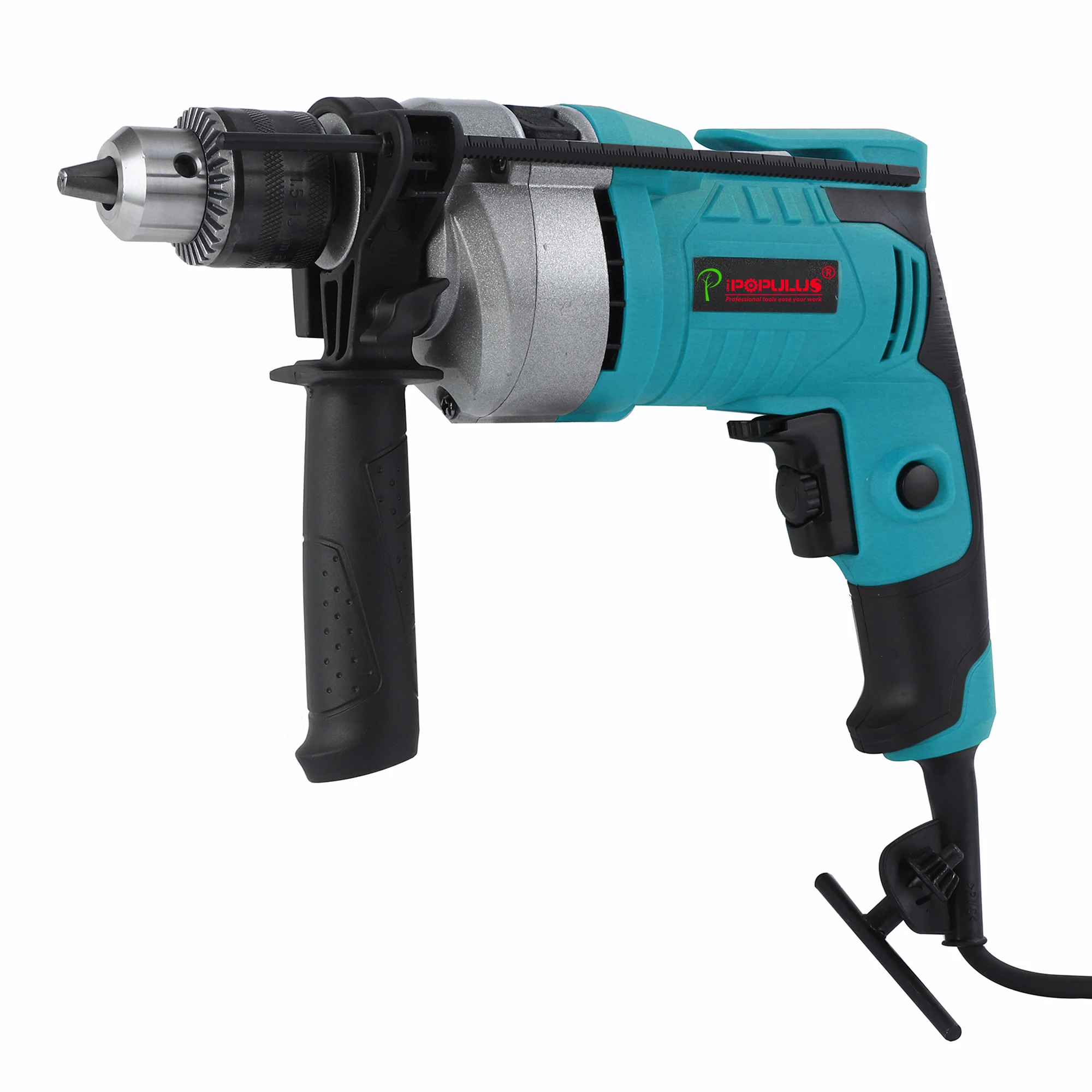 iPOPULUS Direct supply power tools new impact drill home multi-function adjustable speed pistol drill power drill set wholesale