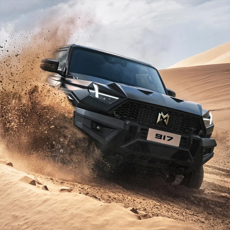 Внедорожный внедорожник мощностью 1000 лошадиных сил 4 двигателя 4WD Dongfeng Mengshi Mhero M-transpain 917 EV Car