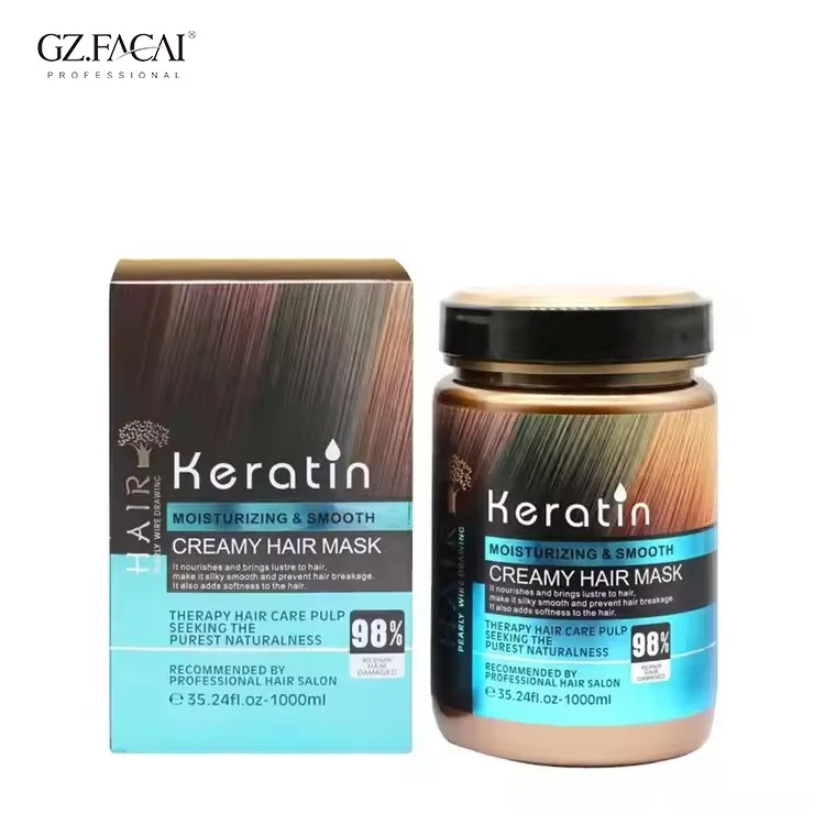 Wholesale Naturalness Organic Moisturizing Collagen Hair Mask Nourishes and Repairs Hair for Smooth and Softness 1000ml