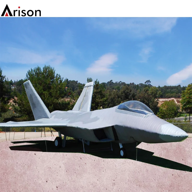 Huge giant inflatable plane for OEM custom decoy aircraft inflatable jet model toy cheap durable