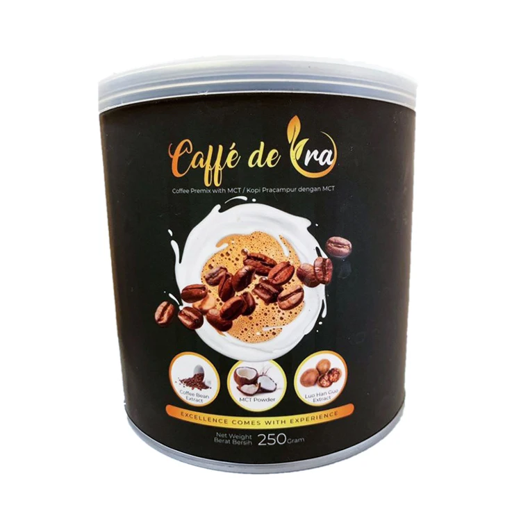 Premium Quality Deliciously Arabica Caffe de Ora Instant Coffee with Coconut Oil Powder