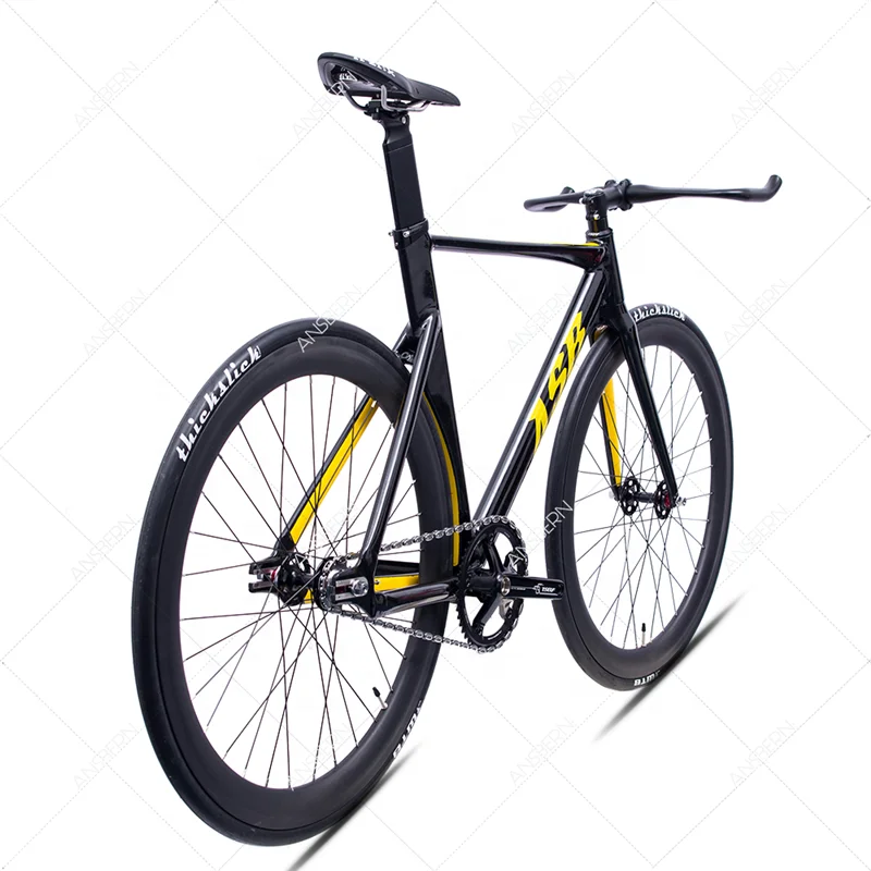 Велосипедная Рама Fixie из углеродного волокна цветная вилка алюминиевого сплава дорожный велосипед